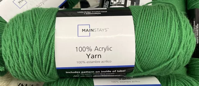 Mainstays Acrylic Yarn, 7 oz ~ 1 Skein (Multiple Colors) SALE