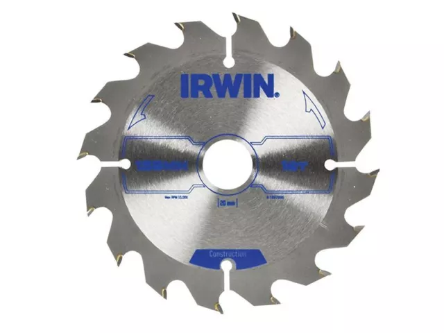 Irwin Construction Circular Saw Blade 125 x 20mm x 16T ATB - 1897086