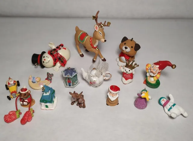 Vintage Hallmark Keepsake 16 Ornament Bundle Collector's Miniature 1981-2003