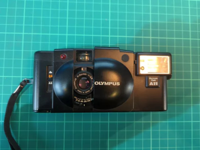 Olympus XA2 with working A11 Flash Unit (Tested With Sample Photos)