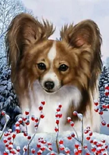 Winter Garden Flag - Sable Papillon