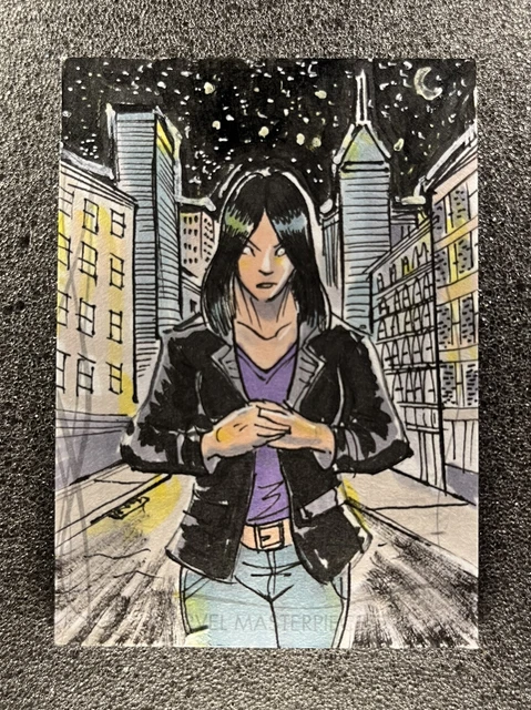 2020 Marvel Masterpieces Sketch Card - Jessica Jones - Steve Mardo - 1 of 1