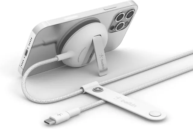 Belkin 15W Boost Charge Pro Wireless Charging pad with MagSafe White -WIA004dsWH