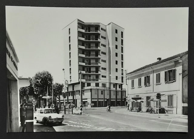 Codogno Grattacielo Animata ! Cartolina Nv Anni 60 Ca. Fg.