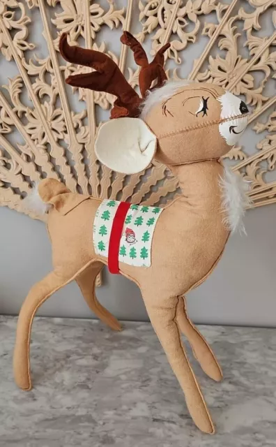 Vintage 1970 Annalee Reindeer 20" USA