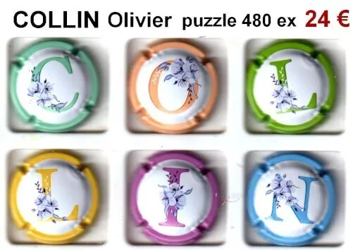 capsules de champagne COLLIN OLIVIER "Puzzle" 480 tirages propriétaire