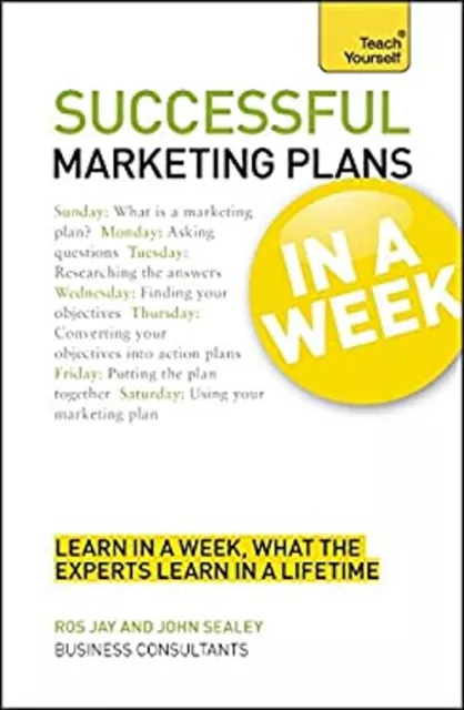 Successful Marketing Plans En A Week Livre de Poche Ros Jay