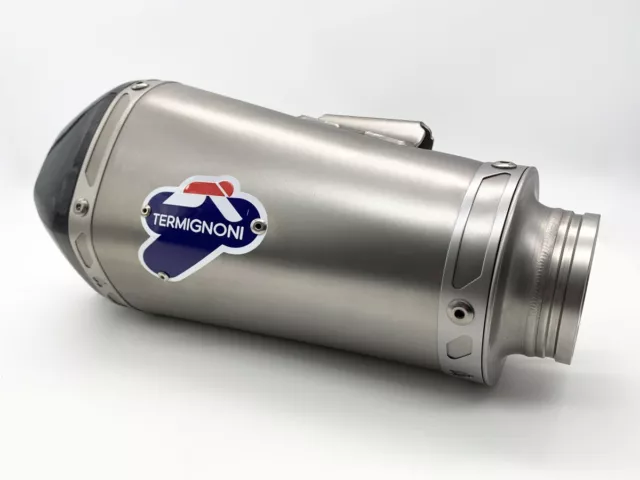 Terminale Slip On Termignoni Rlv-D54Cn Conico Acciaio Inox Fondello Carbonio