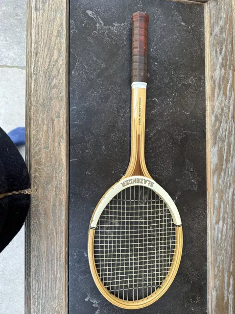 slazenger wooden tennis racket