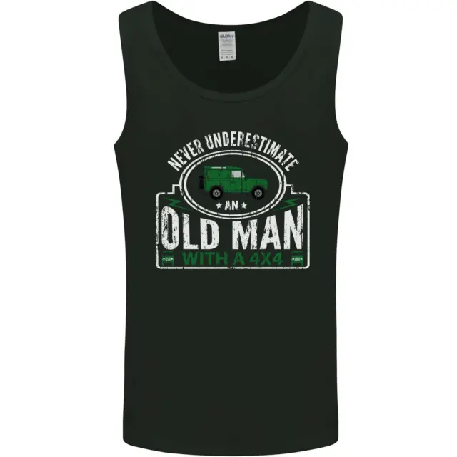An Old Man With a 4x4 Off Roading Off Road Mens Vest Tank Top