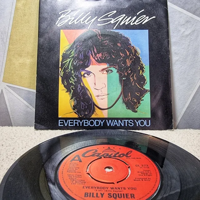 Billy Squier - Everybody Wants You - 7" Vinyl Single 1982 Capitol Records B 5163