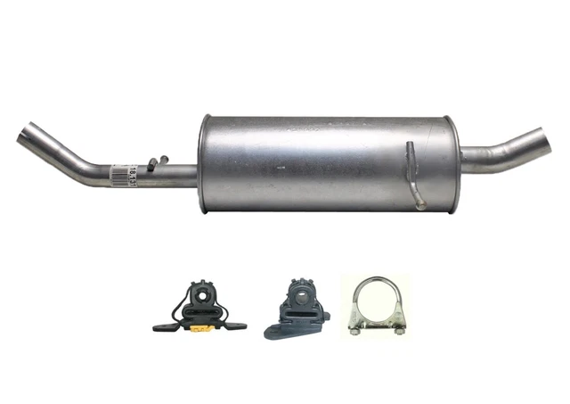 Silencieux Arrière Pour Citroën C15 (1.8 D, 1.9 D, 1.4 Essence) 1986-2005 - Acier Aluminé - Kit De Montage Inclus
