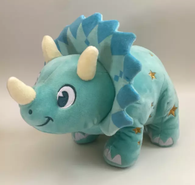 Disney Animal Kingdom Dinoland Blue Triceratops Dinosaur Plush Animal Dino 11"