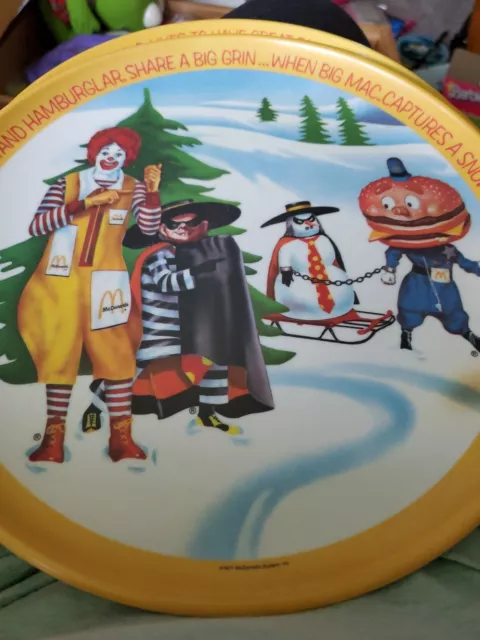 1977 Ronald McDonald's Lexington Vintage Seasons 10" Plastic Plates, Set of 3