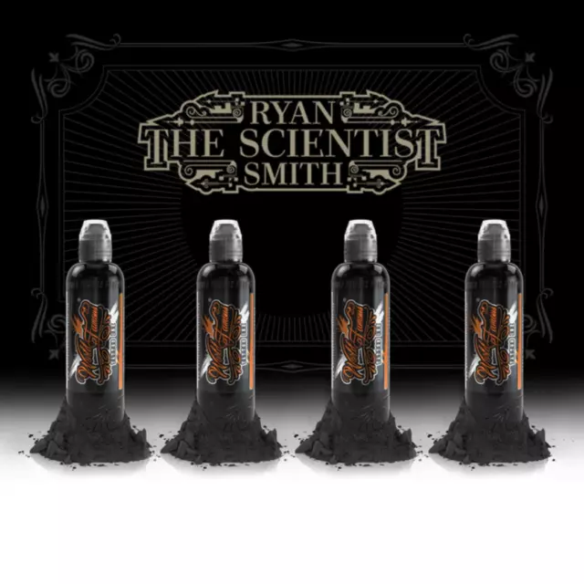 World Famous Tattoo Ink 4 Bottle Ryan Smith - Ornamental Ink Set