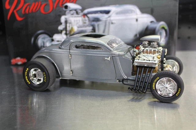 GMP  / Acme 1/18 Scale 1934 Ford Raw Steel Blown Altered Coupe Rare #425 Of 630