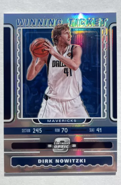 Dirk Nowitzki 2019 Panini Contenders Optic Winning Tickets #14