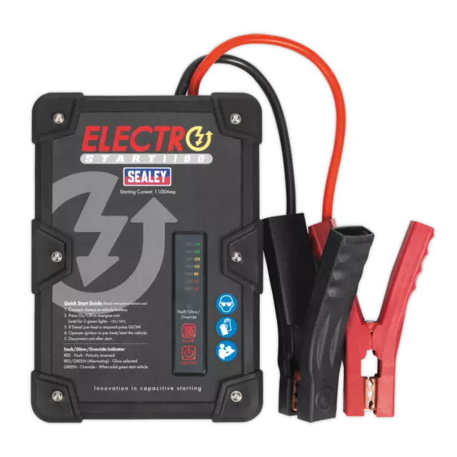 Sealey E/START1100, ElectroStart® Batteryless Power Start 1100A 12V