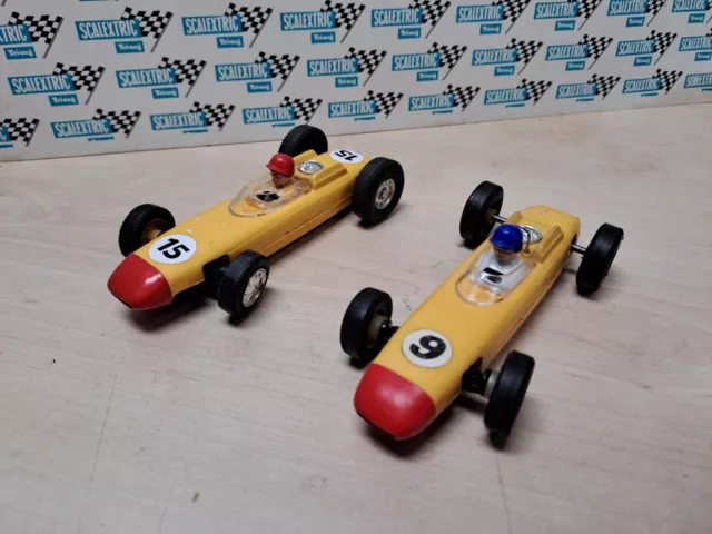 Scalextric Formula 2 Cars C73 PORSCHE NO9 & 15 Qty 2 STRONG MOTORS!!!