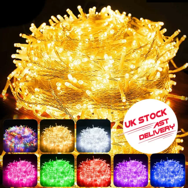 LED Fairy String Lights Mains UK Plug/Solar Power/Battery Christmas Party Tree