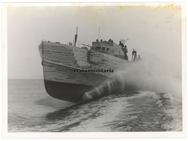 Orig. PRESSE Foto Schnellboot S-Boot Schiff mit Tarn Camo im Ostsee 1941