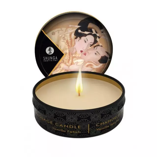 SHUNGA Massage Candle Desire/Vanille 30 ml, Massagekerze, Massageöl