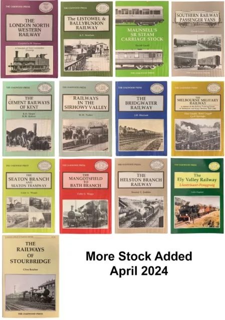 Oakwood Press Railway Books - Please Choose From Drop-down Listing.