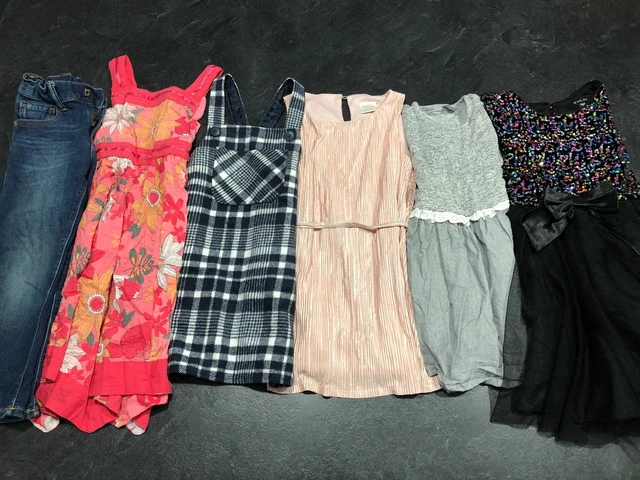 Carino pacchetto di vestiti per ragazze età 4-5 anni include: NEXT, abito paillettes Zunie + 10