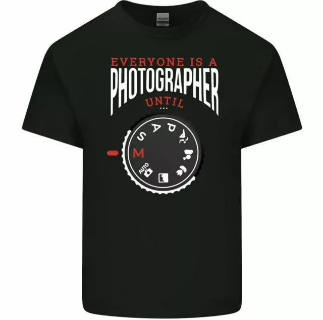 Everyone's a Photographer fino a manuale divertente t-shirt fotocamera fotografica da uomo