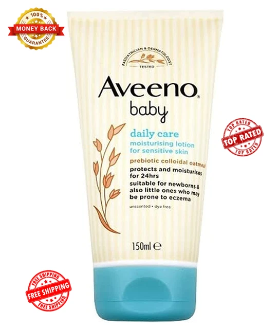 Aveeno Baby Daily Care Moisturising Lotion Sensitive Eczema Gentle Skin 150ml