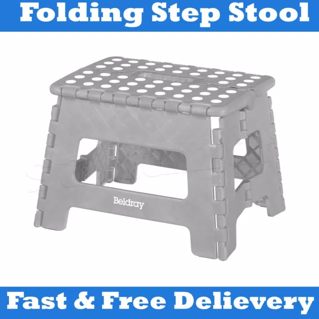 Large 150KG Folding Step Stool Multi Purpose Heavy Duty Home Kitchen Foldable UK