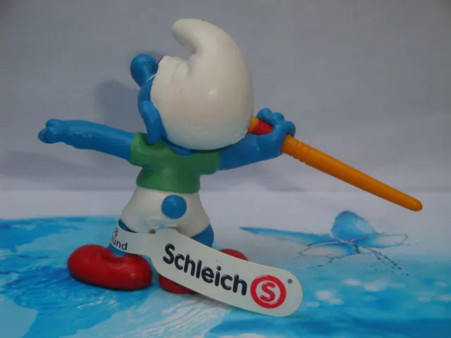 Puffi Puffo Giavellotto Olimpiadi 20744 Olimpic Games Pejo© SchleichⓈ Germany CE 2