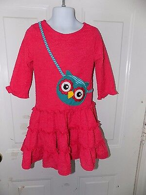 Emily Rose Long Sleeve Owl Dress Size 4 Girl's EUC HTF