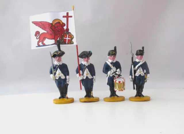 SOLDATINI DI PIOMBO REPUBBLICA DI VENEZIA- REGGIMENTO TREVISO 1780 c.TOYSOLDIERS