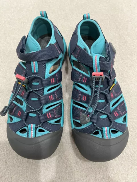 Keen Newport H2 Womens Size 7 Hiking Sport Waterproof Sandals Aqua Green Navy