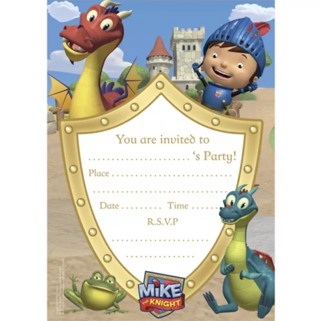 Mike The Knight Party Invitations / Invites (Pack of 20)