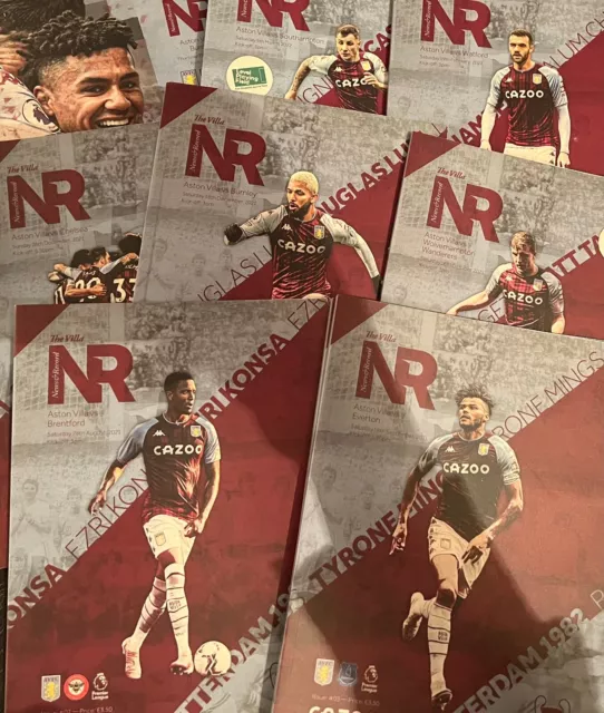 * 2021/22 - Aston Villa Home Programmes - Choose From List *