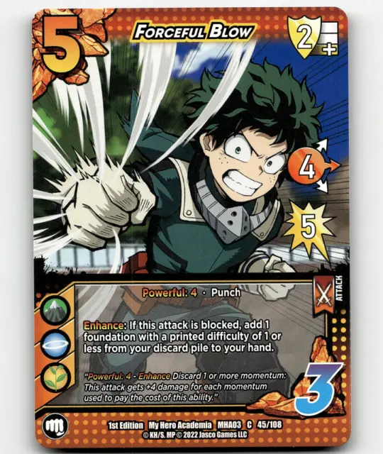UniVersus Forceful Blow My Hero Academia: Heroes Clash 1st Edition C