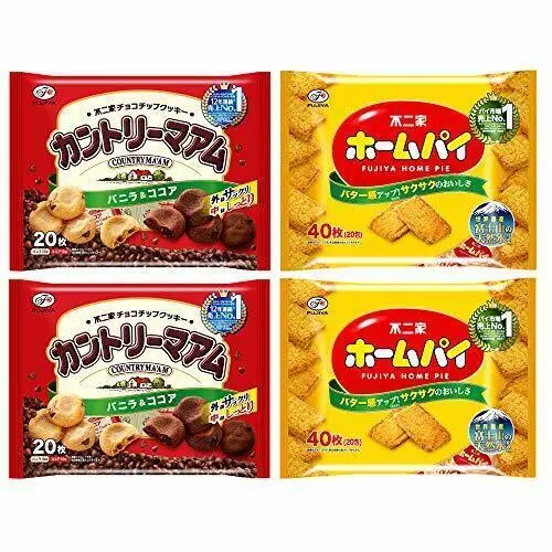 Japanese Sweets Country Amam ×2bags  Home Pie × 2 bags 4 bags in total / 6143