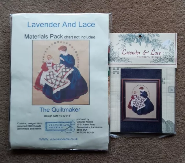 Lavender & Lace Kit The Quiltmaker Cross Stitch Kit