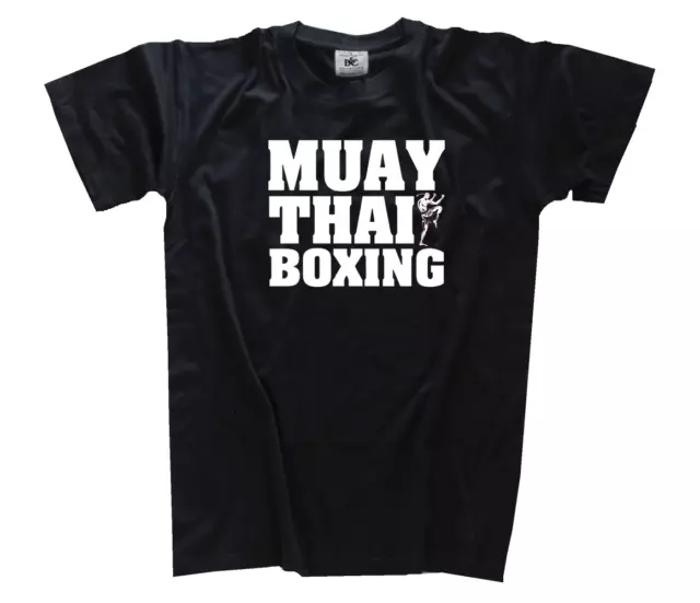Muay Thai Boxing - Letters Freefight Boxing Kampfsport Vollkontakt MMA T-Shirt