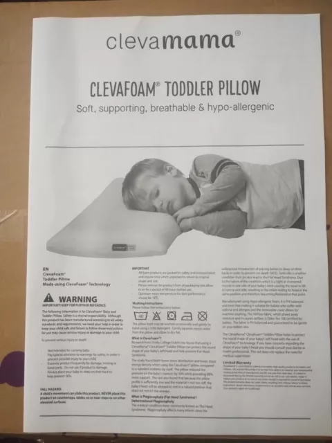 clevamama toddler pillow