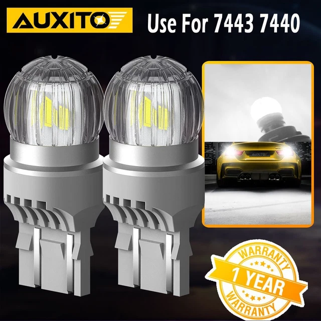 AUXITO 7443 LED WHITE BULB LIGHTS Daytime Running/ Turn Signal/ Parking/ Back Up