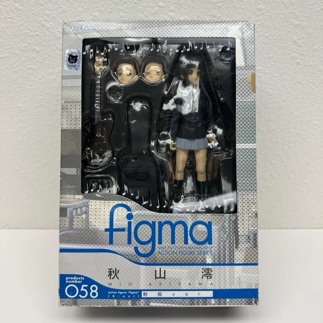 FIGMA 058 K-ON! Mio Akiyama School Uniform Ver. Max Factory Figure $75. ...