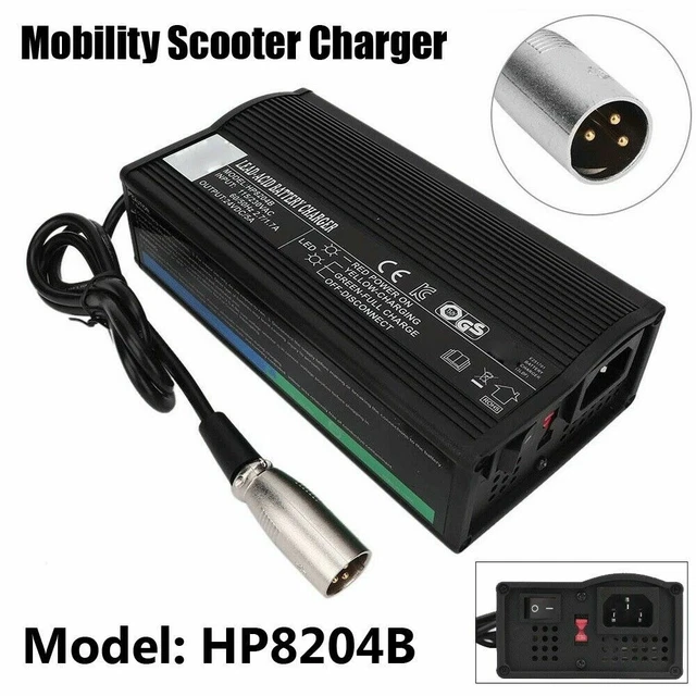 HP8204B 24V 5A Mobility Scooter Charger Electric wheelchair Battery