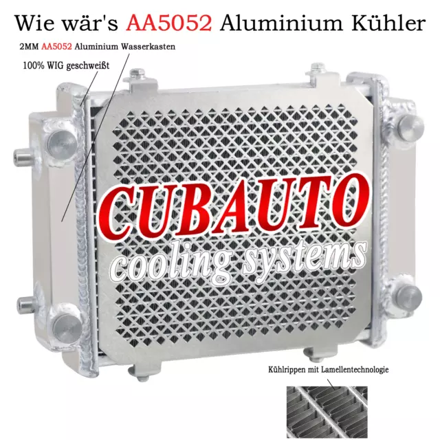For VW GOLF R MK7/AUDI A3 S3 8V 2.0 TFSI TSI Aluminum 2 reihiger Kühler