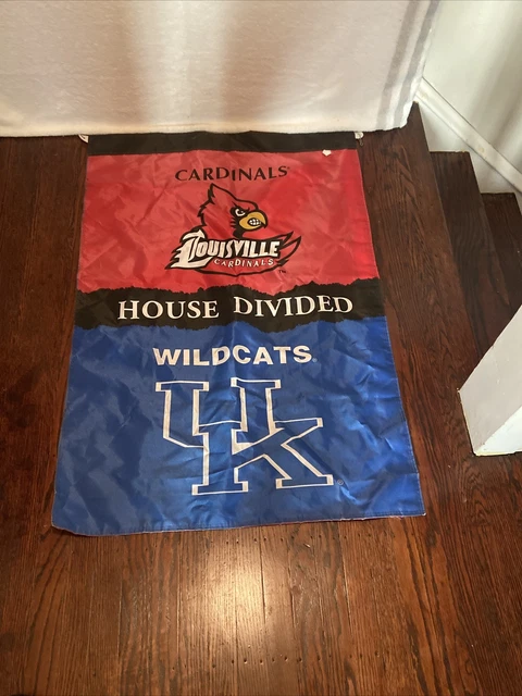 Kentucky - Louisville 2-Sided Garden Flag - Rivalry House Divided 42 X 29