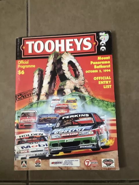 Tooheys 1000 Bathurst Race Official Program Brock Commodore BMW Volvo Jaguar