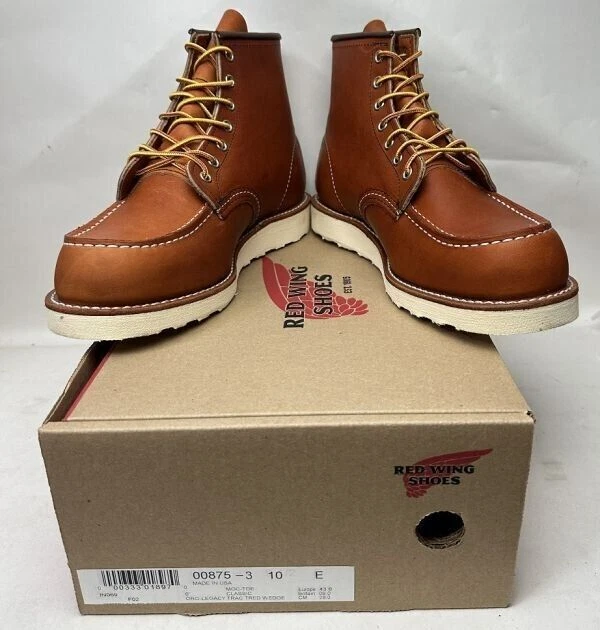 Red 875 RED WING 875 Classic Moc Orange Brown U-Tip Boots US10E Used From Japan ...