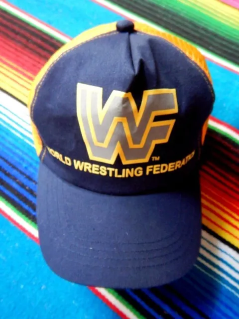 ✺New & Rare✺ VINTAGE WWF 1980's Kids Trucker Cap Hat WWE